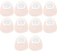 10 poches de colostomie à usage unique, souples, douces pour la peau, poches de colostomie (type de fermeture)