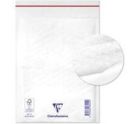 Clairefontaine 7342C - Paquet de 10 Pochettes Blanches Matelassées de Film à Bulles 150x210 mm - 90g/m²
