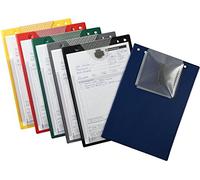 10 pochettes de commande XXL avec soufflet extra large pour carnet de service et livres de bord (rouge)