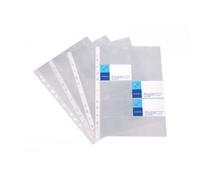 10 Pochettes Perforées Transparentes Pour Cartes De Visite - A4 - Viquel