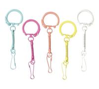 10 Porte-Clefs Arc En Ciel Mousquetons