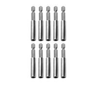 10 Porte-Embouts Magnétiques 1/4 Pouce Hexagonal 60 mm avec Système de Changement Rapide, Tige de Extension pour Visseuse, Perceuse et Outils Électriques