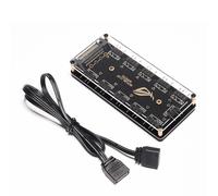 10 Ports RGB HUB pour ordinateur de bureau, 5V, 3 broches, câble d'extension ARGB, adaptateur SATA pour Gigabyte MSI ASUS