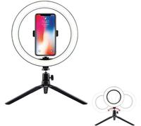 10 Pouces Anneau Lumières Avec Support Usb Permanent Téléphone Anneau Lumière Dimmable Selfie Lumière Pour Téléphone Maquillage Photographie