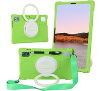10 Pouces Coque Silicone Pour Teclast M50hd/Teclast M50/Teclast M50 Pro/Teclast M40 Plus/Teclast P40hd/Teclast P30s/Blackview Tab 12 Pro/Oscal Pad 10/Blackview Tab 7 Pro,Bandoulière,Vert
