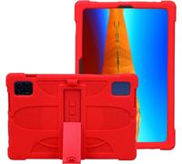 10 Pouces Coque Silicone Pour Teclast M50hd/Teclast M50/Teclast M50 Pro/Teclast M40 Plus/Teclast P40hd/Teclast P30s/Blackview Tab 12 Pro/Blackview Tab 7 Pro/Oscal Pad 10,Bandoulière, Rouge