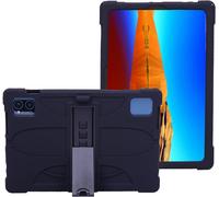 10 Pouces Coque Silicone Pour Teclast M50hd/Teclast M50/Teclast M50 Pro/Teclast M40 Plus/Teclast P40hd/Teclast P30s/Blackview Tab 12 Pro/Blackview Tab 7 Pro/Oscal Pad 10,Bandoulière,Noir