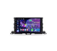 10 Pouces Double Din Android 15 Autoradio pour Toyota Highlander 2014-2019 avec CarPlay Caméra de Recul Télécommande de Volant Bluetooth GPS Lecteur USB Lien Miroir(C2 3+32G)