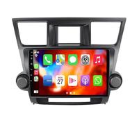 10 Pouces Écran Tactile Android 12 Autoradio pour Toyota Highlander 2007-2013 Intégré sans Fil Carplay Android Auto HiFi DSP BT 5.0 FM AM Lien Miroir Dab RDS SWC Caméra De Recul(150S)