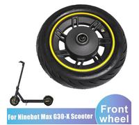 10 pouces Pneus Roue avant de avec assemblage de pneu Tubeless 60/70-6.5 55PSI pour Ninebot Max G30-X Kickscooter Pneus