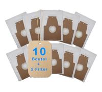 10 Premium Staubsaugerbeutel u.a. passend für Menalux 2002 (CT 223) inkl. 1 Rolle 16l Abfallbeutel