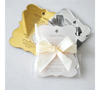 10 prières hébraïques de Thanksgiving avec dédicace personnalisée, souvenir pour mariage, Bar Mitzvah with magnet and bow