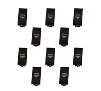 10 prises de données RJ45 CAT6, connecteur réseau LAN, compatible avec Bticino Living International, couleur noire, série MBL, 1 module