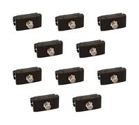 10 prises TV SAT à vis de type F, compatible avec Bticino Living International, couleur noire, série MBL, 1 module
