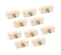 10 prises TV SAT à vis, type F, compatible avec Bticino Living Light, couleur blanche, série MBL, 1 module