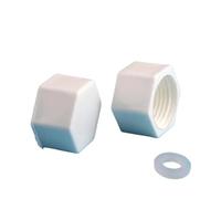 10 raccords d'extrémité for tuyau d'arrosage, en plastique, filetage mâle/femelle 1/2'', 3/4'', 1'', for tube PVC.(10Pcs 1I2 Female-Thread)