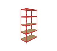 Monster Racking Rayonnage Z en acier - 5 niveaux - 90 cm - baie garage - montage sans boulons - capacité 360 kg par étagère
