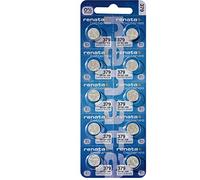 10 Renata Watch Batteries: 379 (SR521SW) by Renata