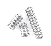 10 ressorts de compression en acier inoxydable 304, pour le bricolage, l'entretien d'ateliers et de sèche-linge, diamètres extérieurs 14 et 15 mm.,1,0 x 15 x 15 mm