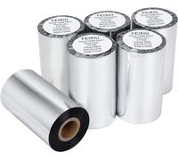 10 Ribbon Cire Transfert Thermique Ink Out 110 x 300, Zèbre, Sato, Citizen, Toshiba, Argox, Intermec
