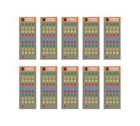 10 Rifle Scope Turret Sticker Sheets - Scope Dope Stickers for Long Range Shooting and Hunting - Use with Dope Card, Raging/Range Card, or DOPE Book -