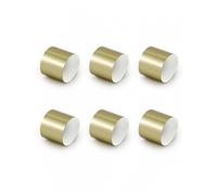 10 RONDS DE SERVIETTES DE TABLE JETABLE DORÉ 2.5CM Or