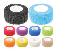 10 Rouleaux Bandage Adhésif Élastique Auto-adhésif en Rouleau | Non-tissé, Ne Colle Pas aux Cheveux la Peau, Format Portable pour Sport et Urgence