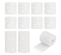 10 Rouleaux Bande de Platre pour Moulage, 5/10cm*270cm Bandes Plâtrées en Tissu, pour Bricolage et Modélisme