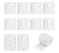 10 Rouleaux Bande de Platre pour Moulage, 5/7.5cm*270cm Bandes Plâtrées en Tissu, pour Bricolage et Modélisme