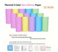 10 Rouleaux De Papier Thermique Caméra Impression Blanc Enfants Caméra Pâte De Bois Impression Instantanée Enfants Papier Roulant Miner Accessoires