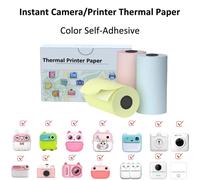 10 Rouleaux De Papier Thermique Caméra Impression Blanc Enfants Caméra Pâte De Bois Impression Instantanée Enfants Papier Roulant Miner Accessoires