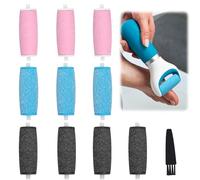 10 rouleaux de rechange,Extra Rugueux Rouleau de Remplacement pour râpe à callosités les pieds électriques Pour pédicure,callus,Kit de pédicure