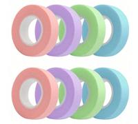 10 rouleaux de ruban adhésif multi-usage pour extension de cils, tampon oculaire en tissu non tissé respirant, ruban adhésif pour patch de cils, chaque rouleau fait 9 mètres de long Polyéthylène