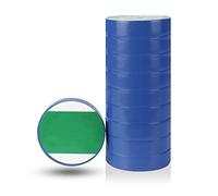 10 rouleaux de ruban isolant électrique, ignifuge, étanche, résistant aux hautes températures, 9M x 16mm, ensemble de rubans en PVC(Blue)