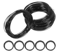10 Rouleaux Fil de Bonsaï en Aluminium Noir, Facile à Utiliser