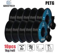 10 rouleaux geeetech PETG filament noir puissant consommables pour imprimante 3D