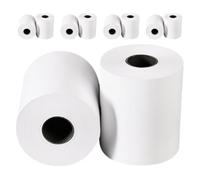 10 Rouleaux Papier de Reçu pour Caisse Enregistreuse, 10 Blancs