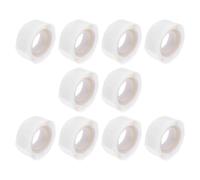 10 Rouleaux Pastilles Adhésives Rondes Blanches, Pose Précise | Papier Adhésif Portable, Organisation du Poste de Travail, Pratique pour Débutantes, Domicile, Formation ou Salon