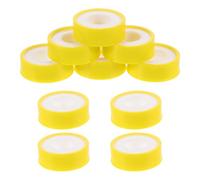 10 Rouleaux Ruban D’étanchéité pour Tuyaux Ptfe Jaune 12mm X 12