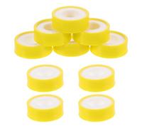 10 Rouleaux Ruban D'étanchéité 12mm X 12m Jaune Ptfe