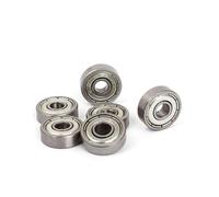 10 roulements de skateboard 608ZZ à double blindage, billes miniatures 606 609 623 624 625 626 627 628 629 634-699zz(624zz(4x13x5mm))