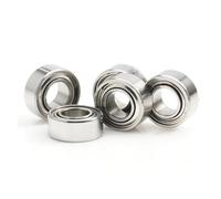 10 roulements miniatures MR63zz MR63 2rs 3x6x2,5 mm for moteur RC MR63, roulements à billes hybrides en acier inoxydable et céramique ouverts(MR63zz ABEC-5)