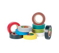 10 rubans adhésifs PVC repérage électrique "6022" 15mm x 10m Multi-teintes BARNIER
