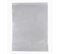 10 sachets à fermeture zip format 350 x 450 mm 35 x 45 cm pochette zip qualité alimentaire aux normes CEE 50 microns grand sachet congélation sac emballage solide recyclable avec trou de suspension