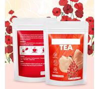 10 Sachets De Thé Mélange Naturel De Plantes À 8 Ingrédients For Femmes Thé De Gestion Du Corps Avec Cassonade, Rose, Jujube, For La Vitalité, L'éclat Et L'équilibre(2pcs)