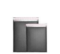 10 sachets/enveloppe à bulles colorées, emballage express, mousse mate, film co-extrudé pour l'emballage et l'expédition(Black,18 * 23cm)