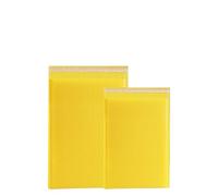 10 sachets/enveloppe à bulles colorées, emballage express, mousse mate, film co-extrudé pour l'emballage et l'expédition(Yellow,15 * 20cm)