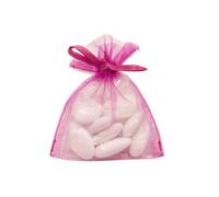 10 sachets organza fuchsia 10 x 8 cm pour dragées