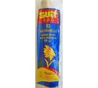 10 Sacs 130L JARDIN transparents SUIT BAG