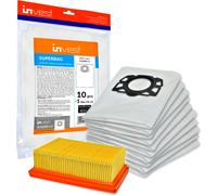 10 sacs à poussière + 1 filtre pour Kärcher WD4 WD5 WD6 MV4 MV5 MV6 Remplacement 2.863-006.0
